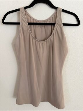 Women's Scoop Neck Shape wear Tank Top in Taupe